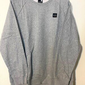 New Under Armour Men's Crewneck Fleece Sweatshirt, Grey, "Size XXL"